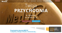 Desktop Screenshot of medyk-radomsko.pl